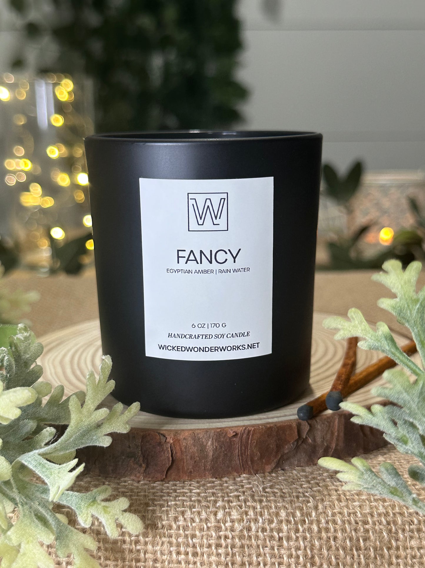 rain amber candle