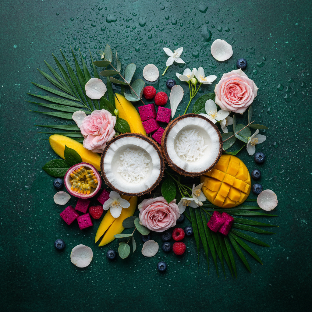 Wicked Wonder Works Secret Garden Soy Candle — Blend Notes: Coconut Milk, Fruity Floral, Rain, Green Leaves